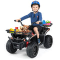 Gymax Electric Atv For Kids 24V Ride On Toy W Dual Motors Basket Black