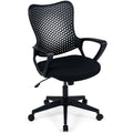 Gymax Ergonomic Office Chair W Armrests Padded Cushion Butterfly