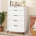 Gymax Freestanding 5 Drawer Dresser W Sturdy Metal Legs Interlock