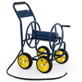 Gymax Garden Hose Reel Cart 4 Wheels 330 Ft 5 8 Large Capacity For