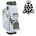 Gymax Golf Cart Bag Molded Lock Top Golf Bag W 14 Way Full Length Green