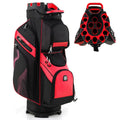 Gymax Golf Cart Bag Molded Lock Top Golf Bag W 14 Way Full Length