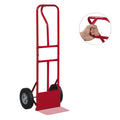 Gymax Heavy Duty 600 Lbs Metal Hand Truck W P Handle 10 Rubber