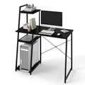 Gymax Home Office Desk Pc Laptop Workstation W Bookshelf Host Stand