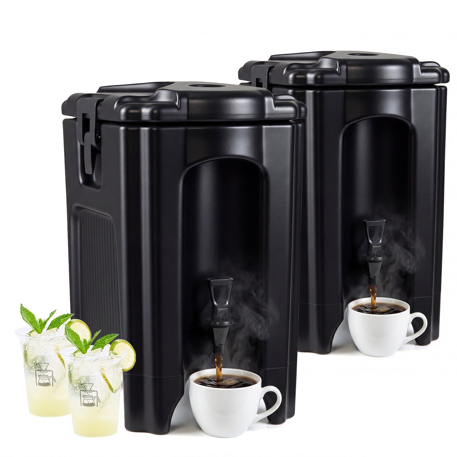 Gymax Insulated Beverage Dispenser W Ergonomic Handles Drip Proof
