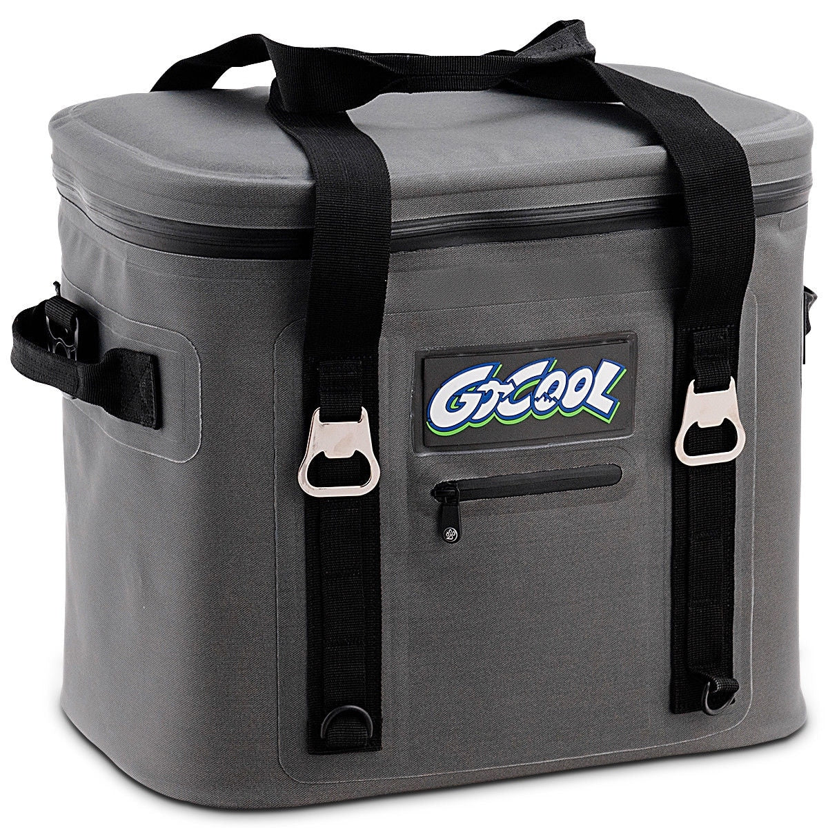 Gymax Insulated Lunch Box Lunch Bag 24 Can Soft Cooler Bag Water Resistant Leakproof