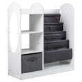 Gymax Kids Bookshelf W Full Length Mirror 4 Tier Sling Shelves