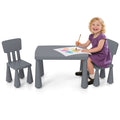 Gymax Kids Table 2 Chairs Set Toddler Activity Play Dining Study