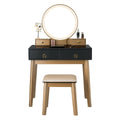 Gymax Makeup Dressing Vanity Table Set W Touch Screen Dimming Mirror See Details