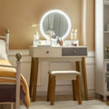 Gymax Makeup Dressing Vanity Table Set W Touch Screen Dimming Mirror See Details
