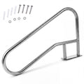 Gymax Pool Handrail 50 X 30 Inch Pool Railing For Inground Pools 304