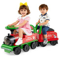Gymax Ride On Train 6V Battery Powered Ride On Toy W Under Seat