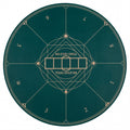 Gymax Round Poker Mat For Texas Holdem 47 8 Player Poker Table Top Green