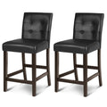 Gymax Set Of 2 Bar Stools 25Inch Counter Height Barstool Pub Chair See Details