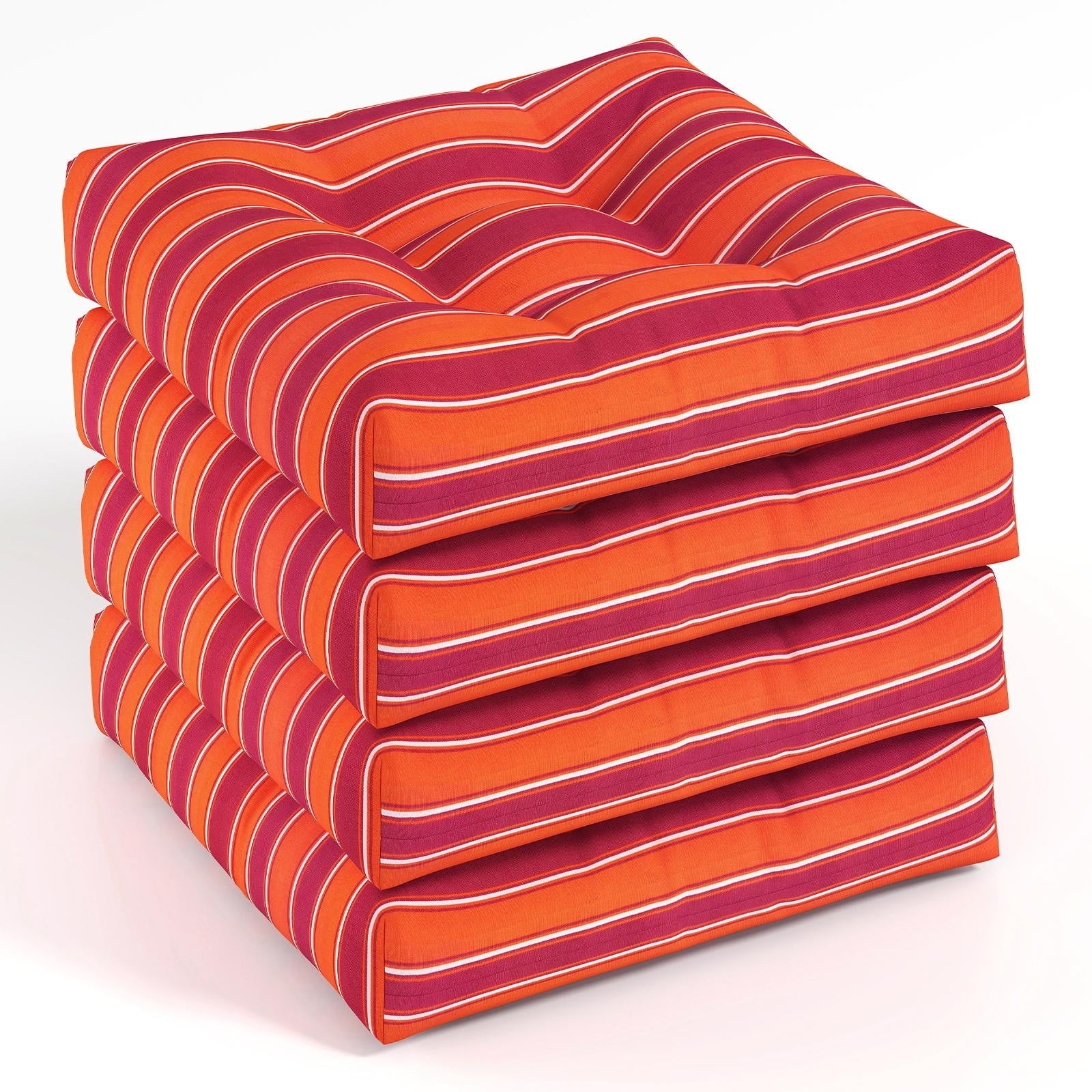 Gymax Set Of 4 21 X 21 Chair Seat Cushion Pads Patio
