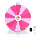 Gymax Spinning Prize Wheel 14 Slots Spin Wheel W Blackboard Marker