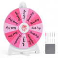 Gymax Spinning Prize Wheel 14 Slots Spin Wheel W Blackboard Marker