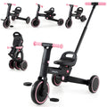 Gymax Toddler Tricycle W Push Handle Adjustable Seat Removable Pedal