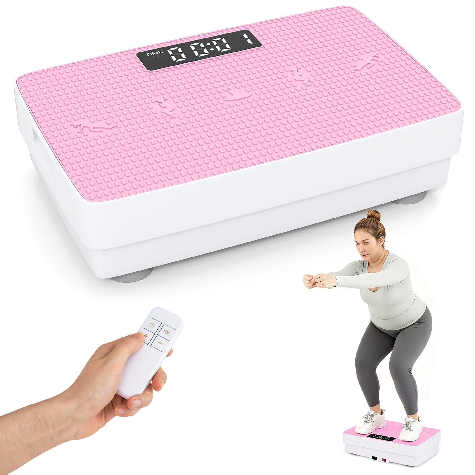 Gymax Vibration Plate Exercise Machine W Gravity Sensor Remote Control