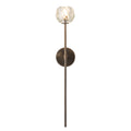 H28 Antique Bronze Vertical Wall Lamp With Faceted K9 Crystal Modern Crystal Wall Sconce For Bathroom Hallway W6