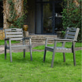 Hdpe Outdoor Terrace Dining Chair Set For Gardens Backyards And Decks N A