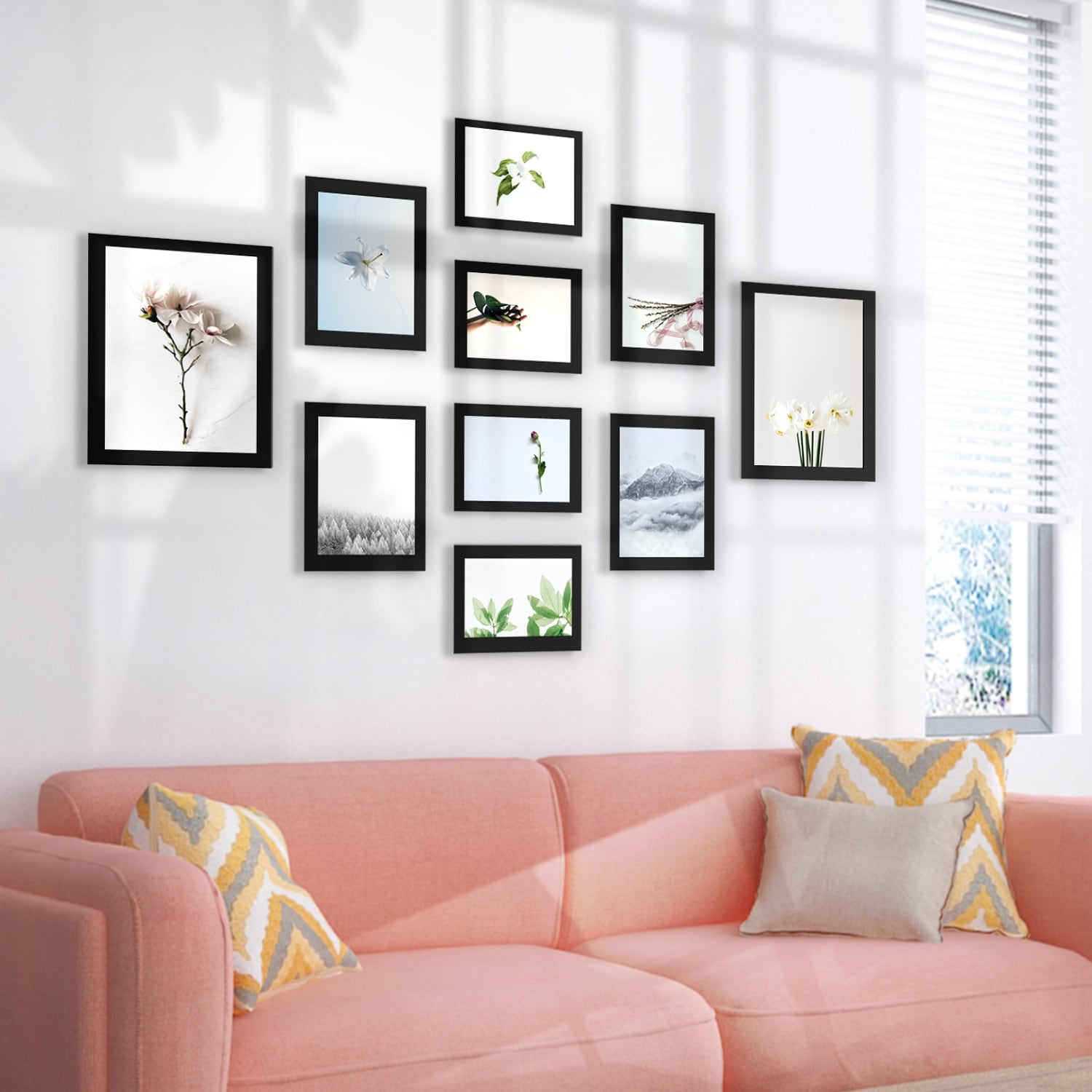 Hello Laura 12 Opening Wall Hanging Photo Frame