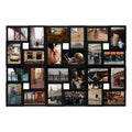 Hello Laura Golden Decorative Family Collage Wall Hanging Photo Frame