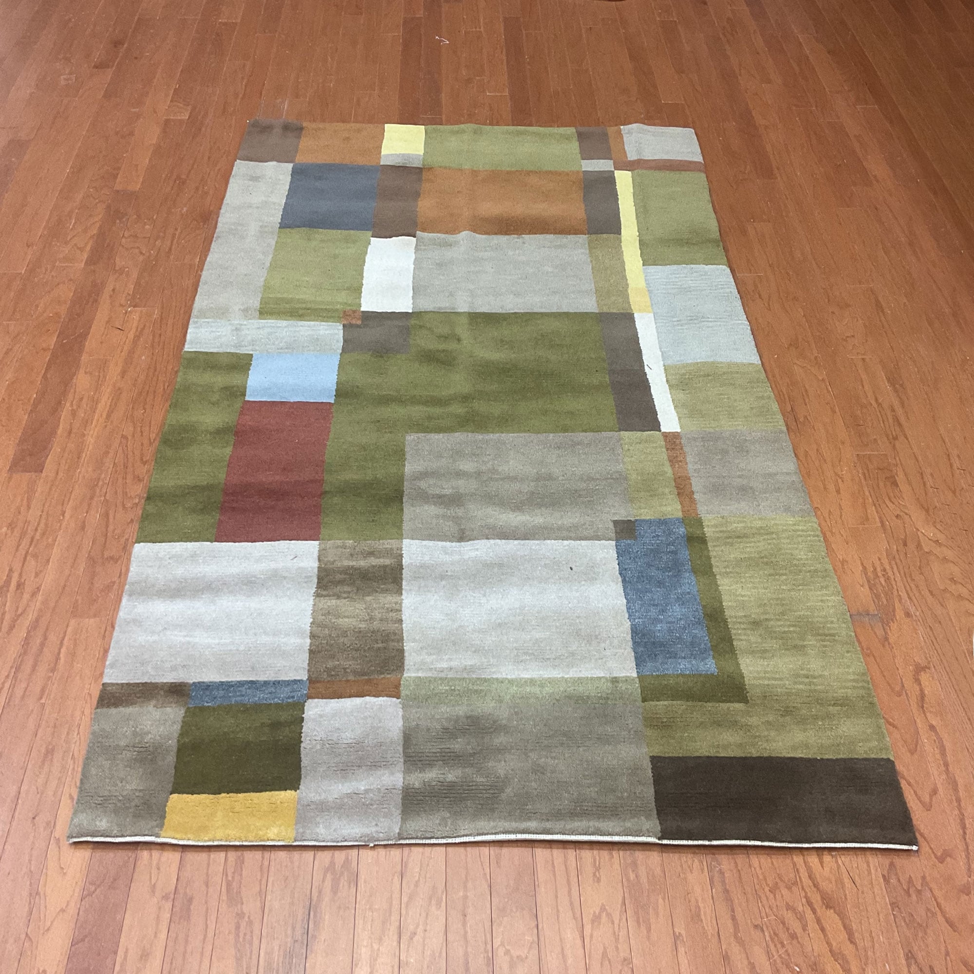 Handmade Herat Oriental Indo Tibetan Wool Rug India 5 X 8