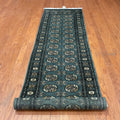 Handmade Herat Oriental Pakistani Prince Bokhara Wool Runner Pakistan 26 X 13