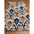 Handmade Herat Oriental Indo Chenille Flatweave Ikat Rug India 4 X 6