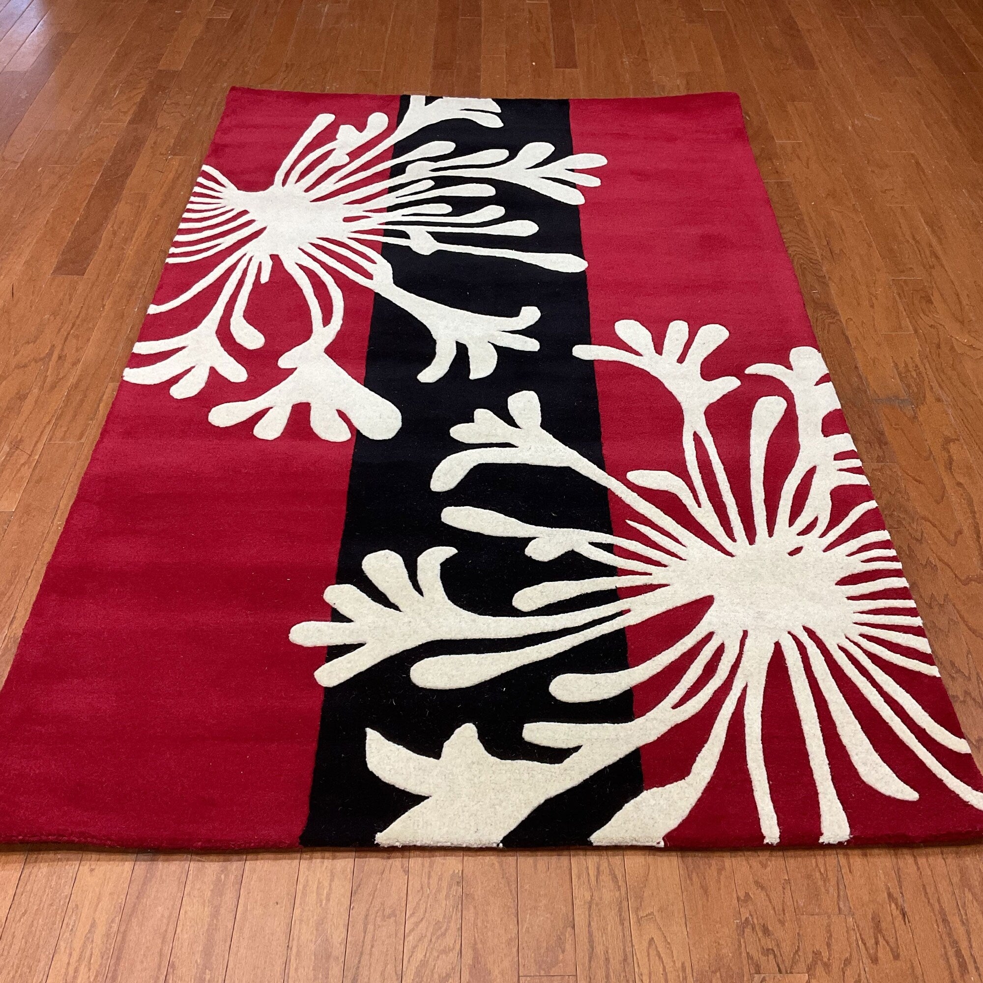 Handmade Herat Oriental Indo Tibetan Wool Rug India 5 X 8