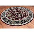 Herat Oriental Indo Hand Tufted Mahal Wool Round Rug 8 X 8 8 X 8