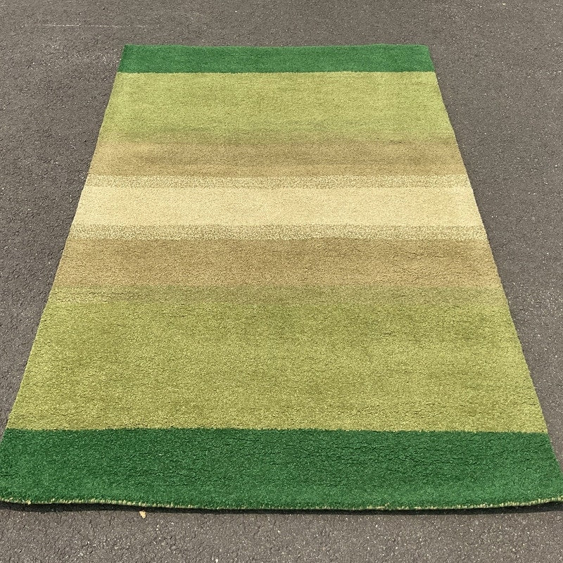 Handmade Herat Oriental Indo Hand Tufted Striped Wool Rug 4 X 6 4 X 6