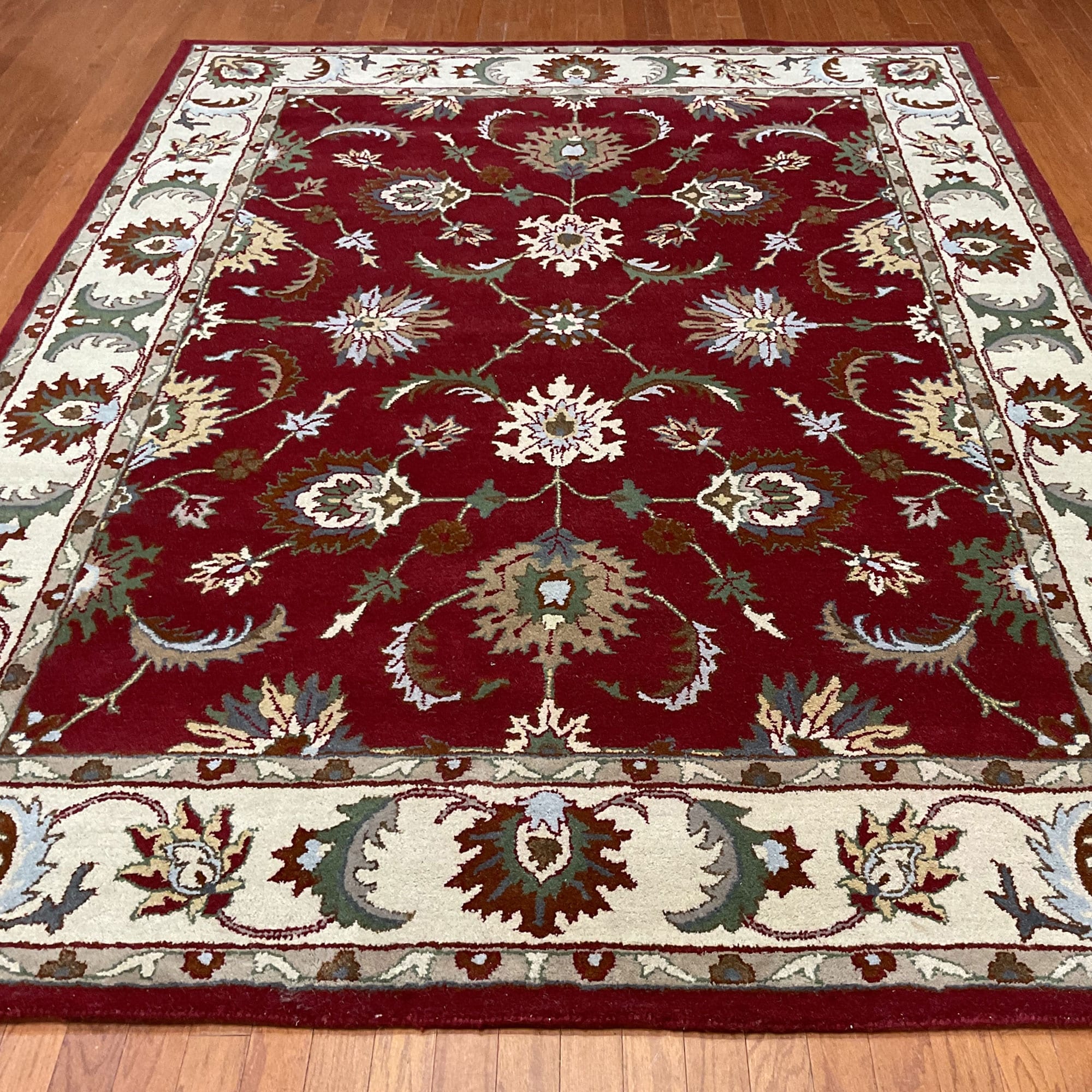Handmade Herat Oriental Indo Tabriz Wool Rug India 8 X 10