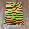 Handmade Herat Oriental Indo Zebra Stripe Wool Rug India 5 X 8