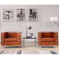 Hercules Regal Series Contemporary Bonded Leather Chair With Encasing Frame