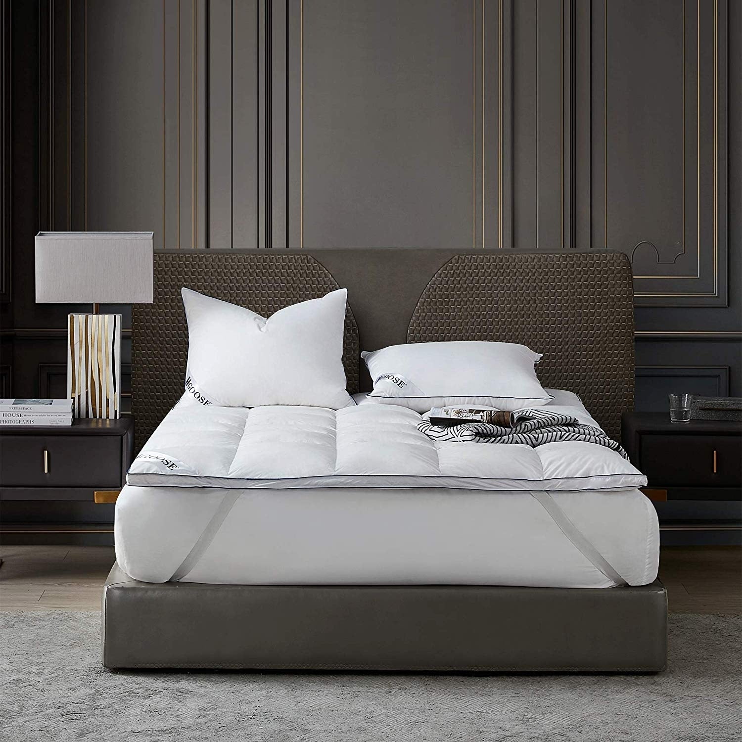 Hgoose Baffle Box Hungarian Featherbed White