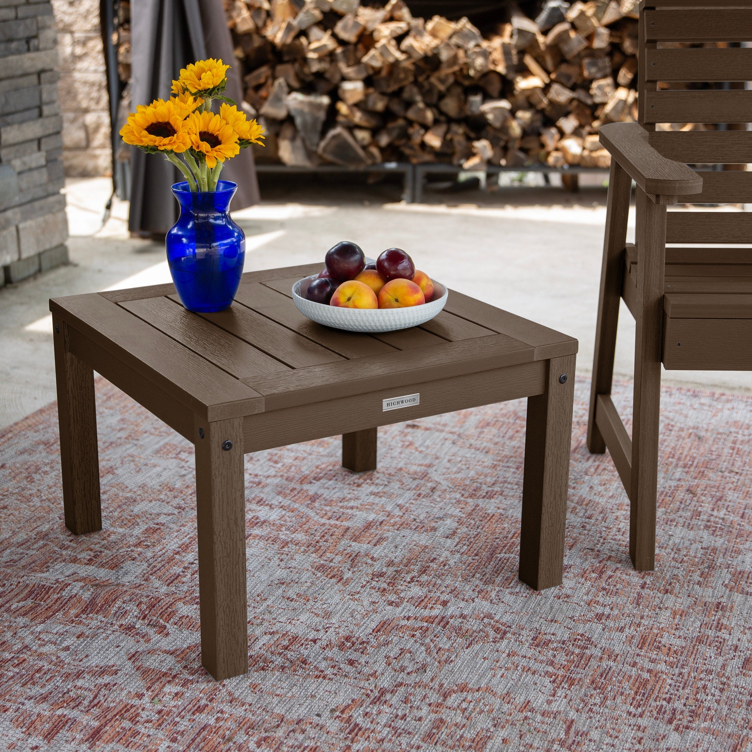 Havenside Home Mandalay Eco Friendly Marine Grade Synthetic Wood Side Table
