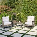 Highwood Lehigh 3 Piece Deep Seating Chair Set
