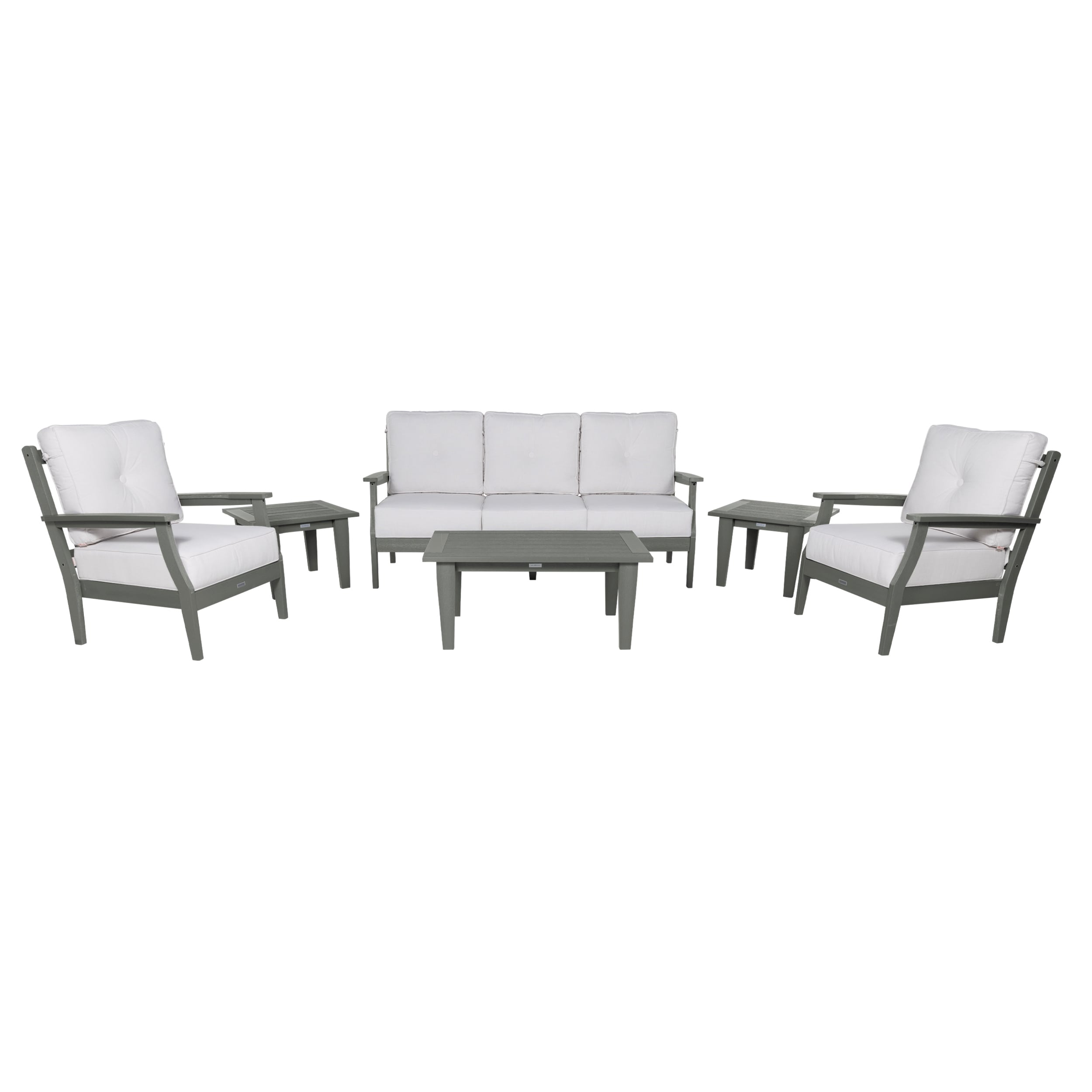 Highwood Lehigh 6 Piece Couch And Chair Deep Seating Set