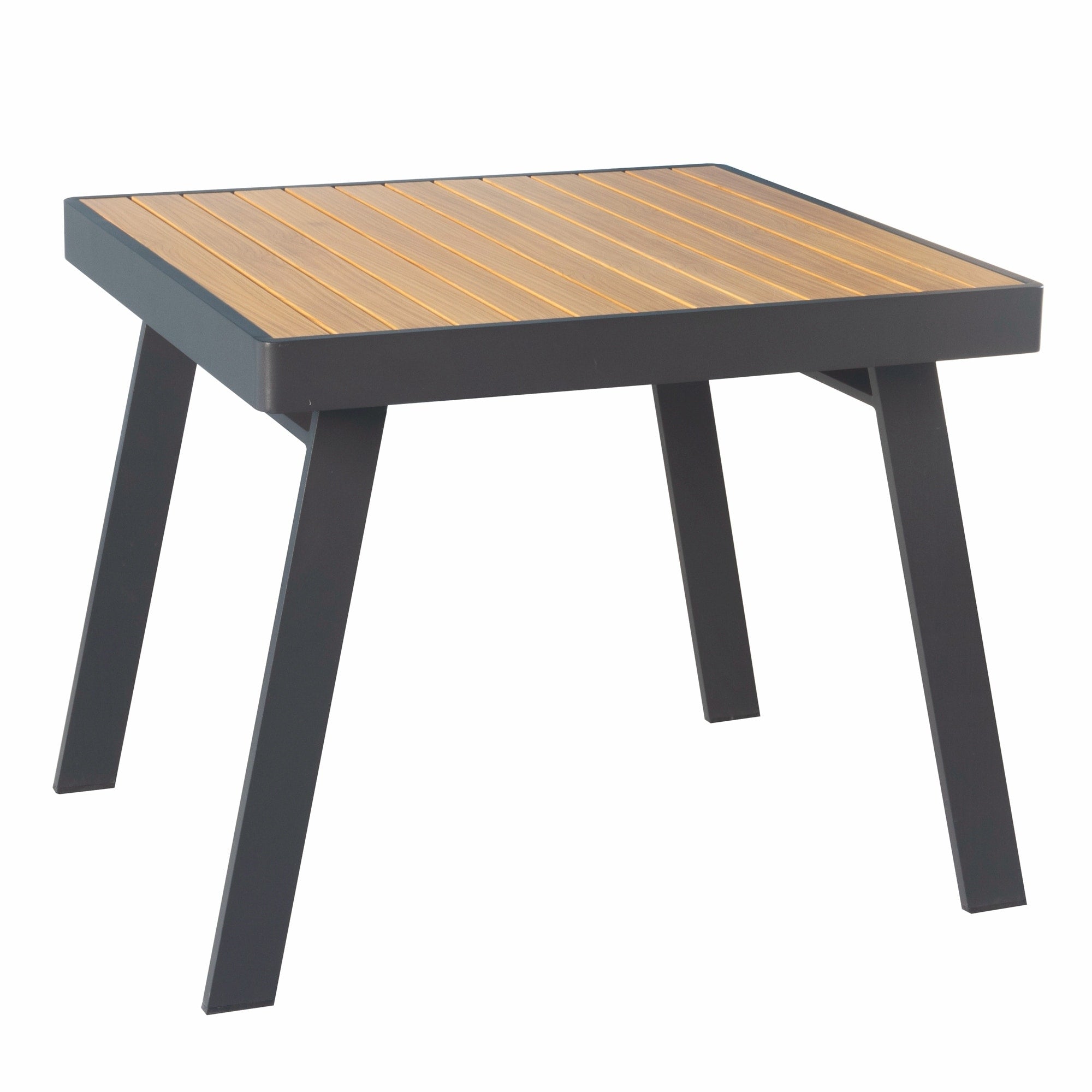 Higold Nofi 4.0 Patio Dining Table Teak Painting Table Top Aluminum Frame For Outdoor Garden Lawn Backyard Bistro Square