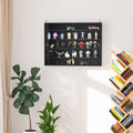 Homcom 5 Storey Wall Shelf Display Cabinet W 2 Glass Doors And 4 Adjustable Shelves