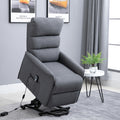 Homcom Power Lift Assist Recliner Chair For Elderly With Wheels And Remote Control