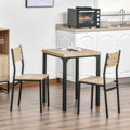Porch Den Pender Rustic Wood Black 3 Piece Dining Set With Chairs