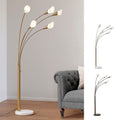 Homeglam Flourish 85 H 5 Light Led Arch Floor Lamp Dimmagle With Led Bulbs.