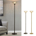 Homeglam Lucie 71 Crystal Shade Torchiere Floor Lamp