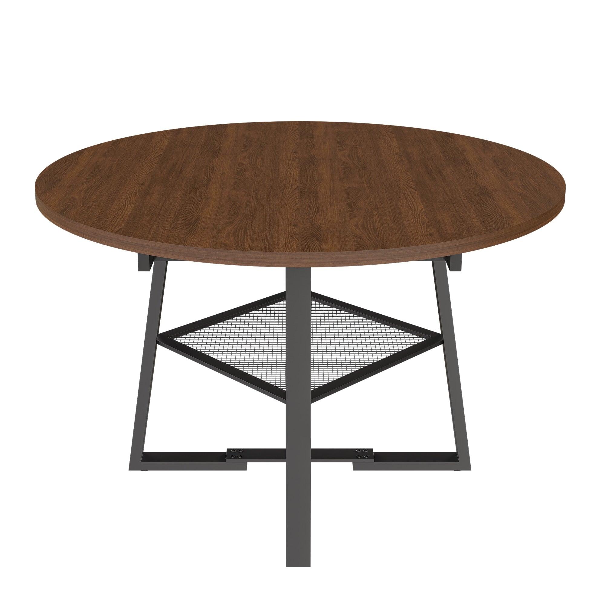 Homylin 47 Extendable Round Dining Table With Storage