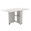 Homylin Folding Drop Leaf Dining Table With Wheels