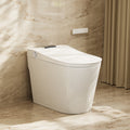 Horow 0.8 1.28 Gpf Dual Flush Elongated Smart Bidet Toilet In White With Auto Open Close Auto Flush Foam Shield Built In Tank
