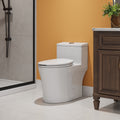 Horow 1 Piece Dual Flush Elongated Toilet White 0.8 1.28 Gpf Seat Included N A